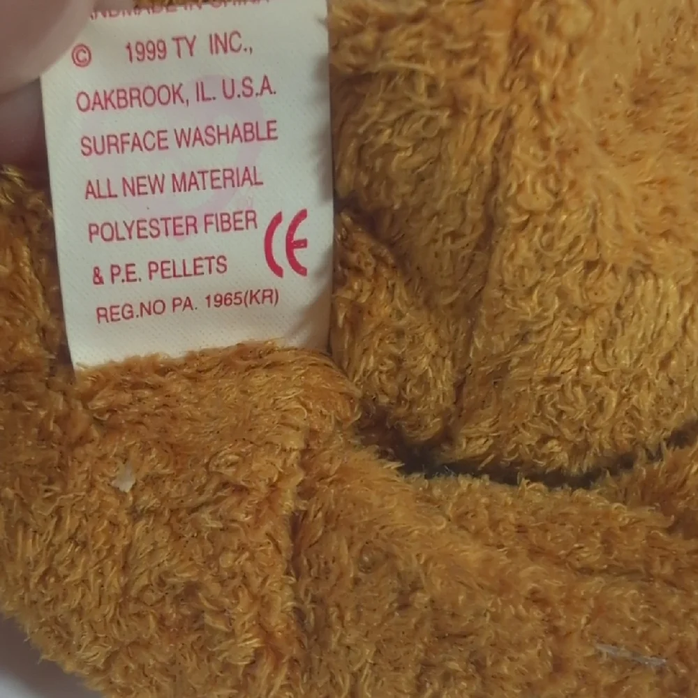 Ty Beanie Baby Vintage Fuzz Bear 1999